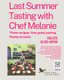 30-8PM, featuring three recipes and pairing notes.